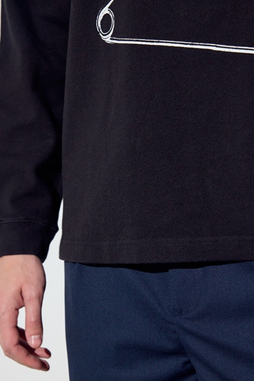 【SS先行アイテム】SAFETY PIN長袖Tシャツ 詳細画像