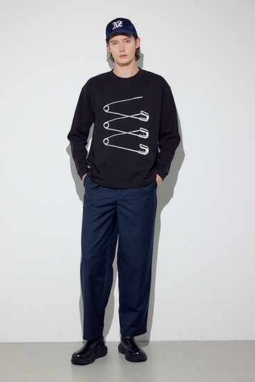 【SS先行アイテム】SAFETY PIN長袖Tシャツ 詳細画像