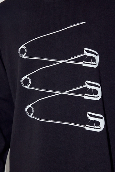 【SS先行アイテム】SAFETY PIN長袖Tシャツ 詳細画像