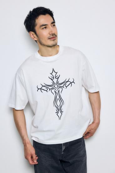 【GOLDEN PRICE 5/10（日）23:59まで】クロスモチーフTシャツ 詳細画像