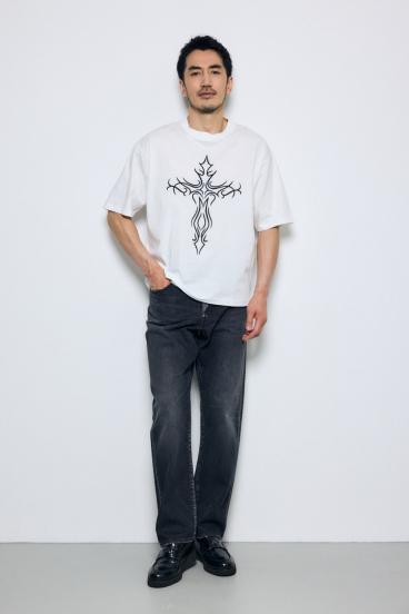 【GOLDEN PRICE 5/10（日）23:59まで】クロスモチーフTシャツ 詳細画像