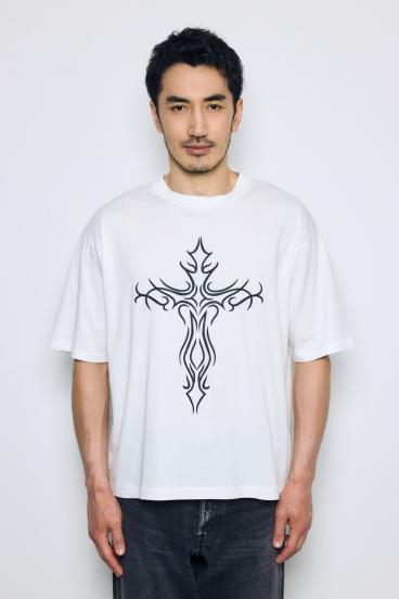 【GOLDEN PRICE 5/10（日）23:59まで】クロスモチーフTシャツ 詳細画像