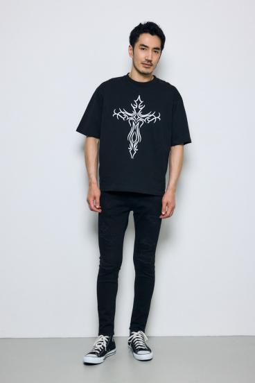 【GOLDEN PRICE 5/10（日）23:59まで】クロスモチーフTシャツ 詳細画像