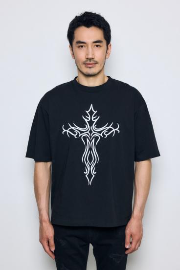【GOLDEN PRICE 5/10（日）23:59まで】クロスモチーフTシャツ 詳細画像