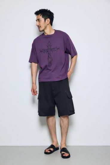 【GOLDEN PRICE 5/10（日）23:59まで】クロスモチーフTシャツ 詳細画像