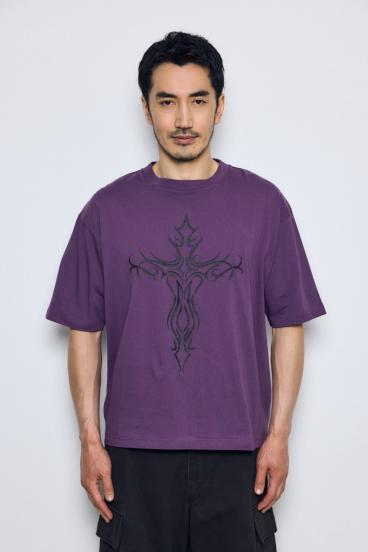 【GOLDEN PRICE 5/10（日）23:59まで】クロスモチーフTシャツ 詳細画像