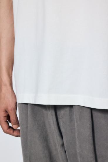 引き揃え天竺バックメッセージロゴTシャツ 詳細画像