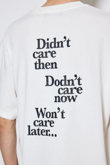 引き揃え天竺バックメッセージロゴTシャツ 詳細画像