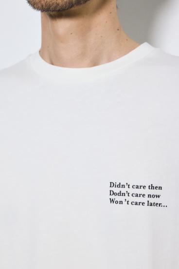 引き揃え天竺バックメッセージロゴTシャツ 詳細画像