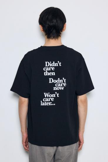 引き揃え天竺バックメッセージロゴTシャツ 詳細画像