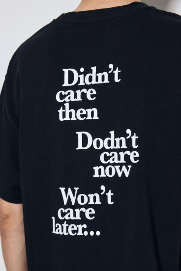 引き揃え天竺バックメッセージロゴTシャツ 詳細画像