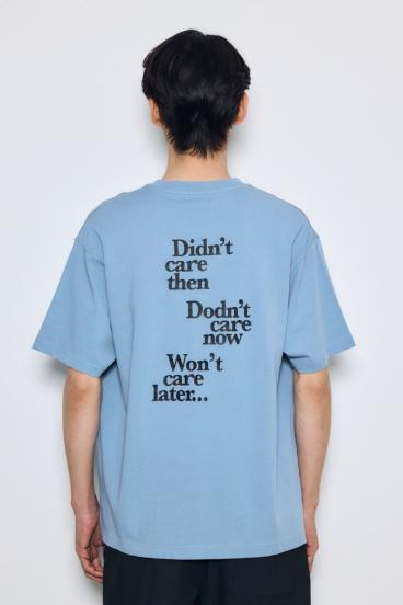 引き揃え天竺バックメッセージロゴTシャツ 詳細画像