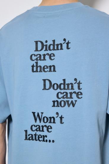 引き揃え天竺バックメッセージロゴTシャツ 詳細画像
