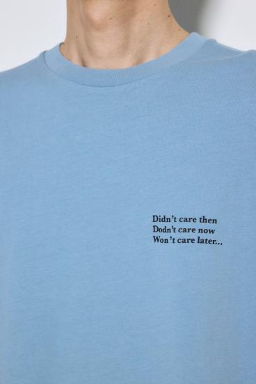 引き揃え天竺バックメッセージロゴTシャツ 詳細画像