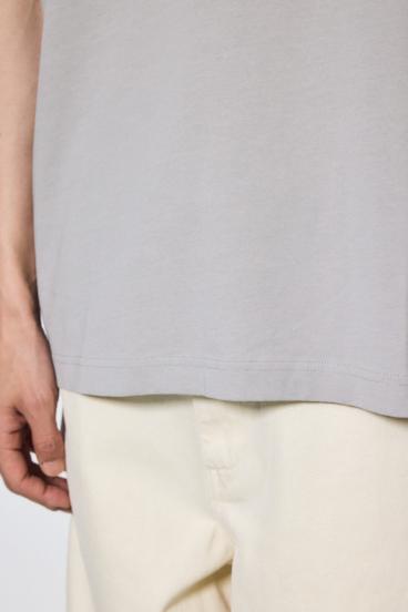 引き揃え天竺バックメッセージロゴTシャツ 詳細画像