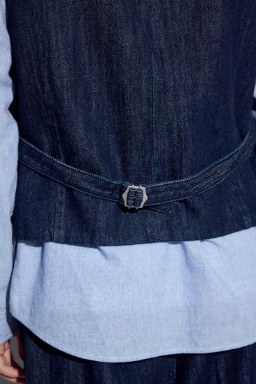 リラックスデニムベスト 詳細画像