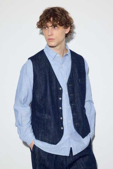 リラックスデニムベスト