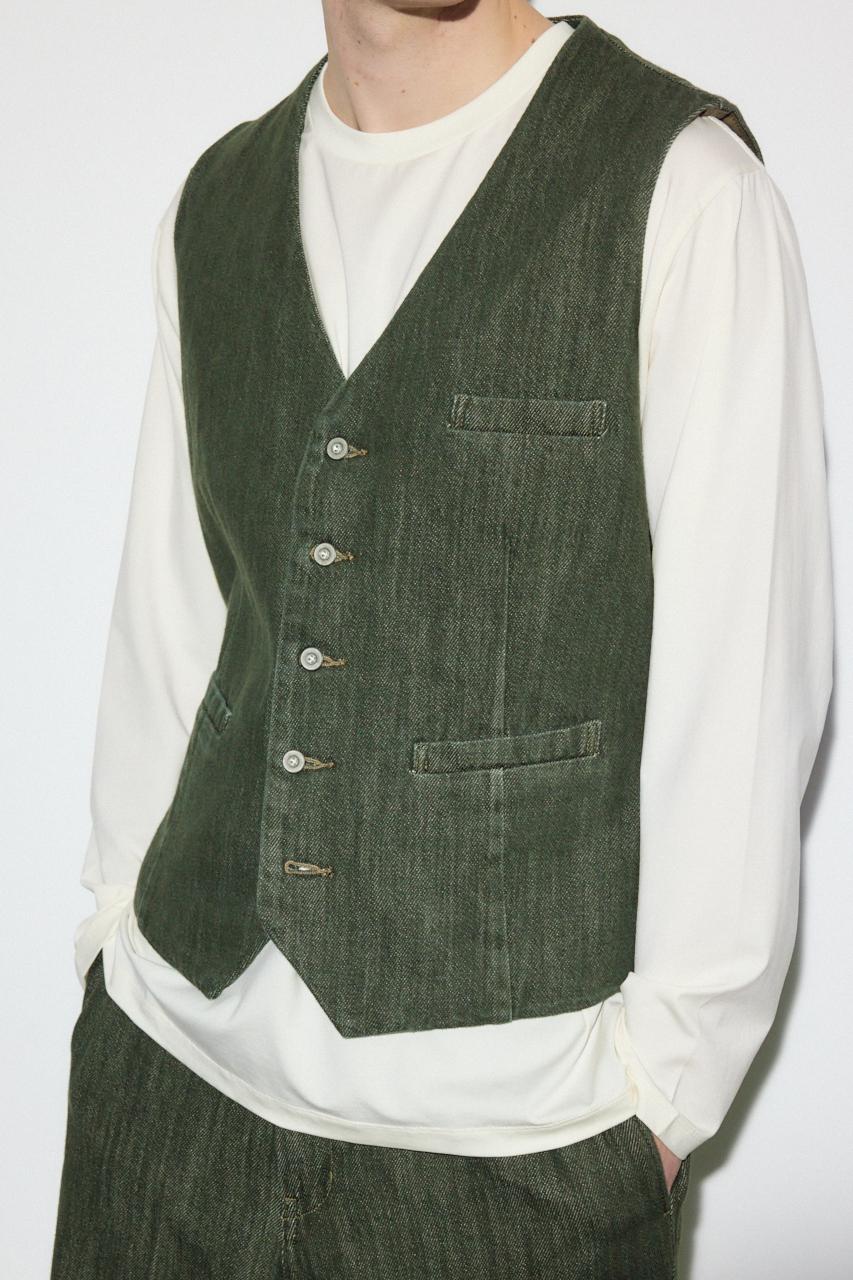 リラックスデニムベスト