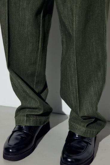 リラックスデニムスラックス 詳細画像