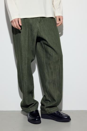 リラックスデニムスラックス 詳細画像