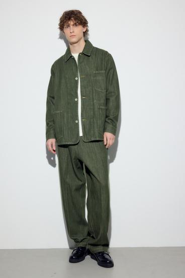 リラックスデニムスラックス 詳細画像