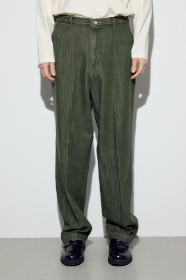 リラックスデニムスラックス 詳細画像