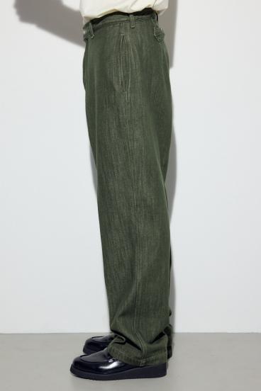 リラックスデニムスラックス 詳細画像