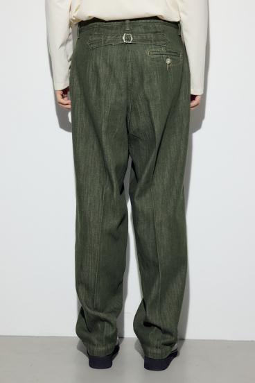 リラックスデニムスラックス 詳細画像