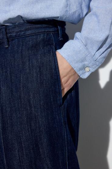 リラックスデニムスラックス 詳細画像