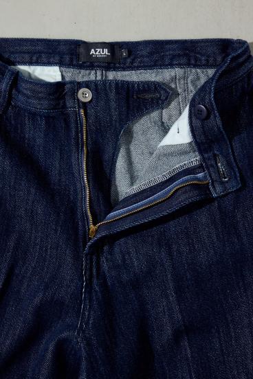 リラックスデニムスラックス 詳細画像