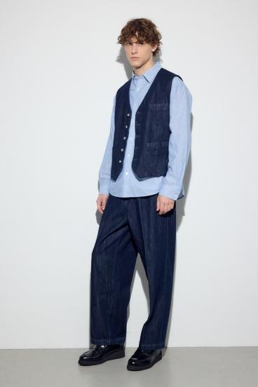 リラックスデニムスラックス 詳細画像