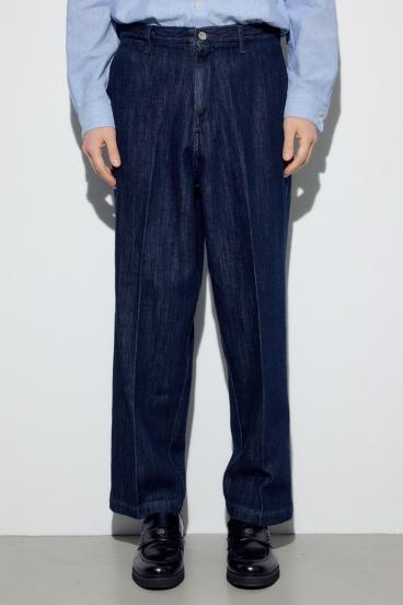 リラックスデニムスラックス 詳細画像