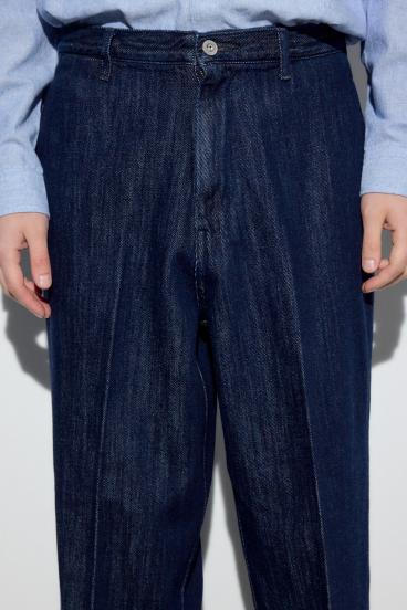 リラックスデニムスラックス 詳細画像