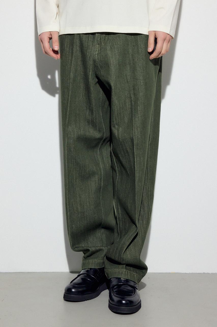 リラックスデニムスラックス