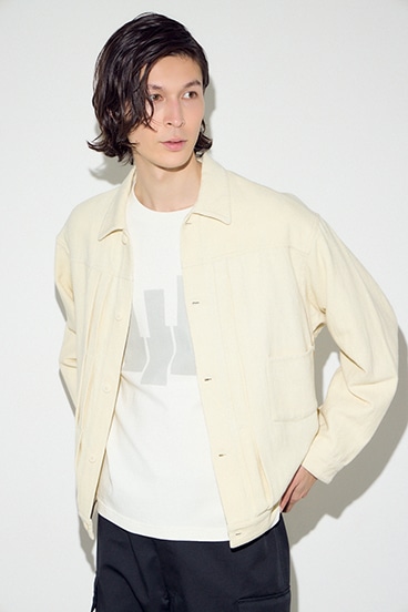コットンリネン1stブルゾン 詳細画像