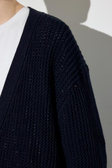 ニットメッシュカーディガン 詳細画像
