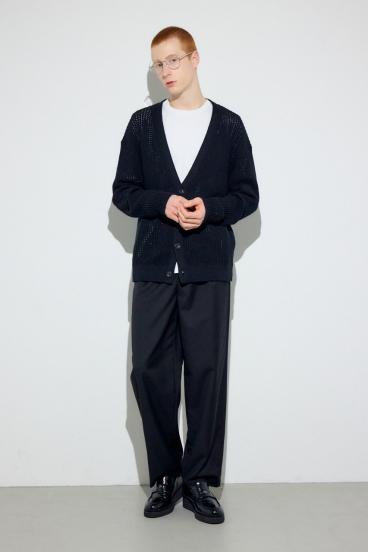 ニットメッシュカーディガン 詳細画像