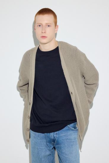 ニットメッシュカーディガン 詳細画像
