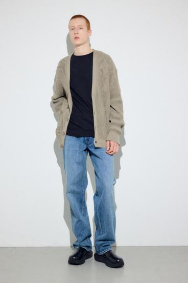 ニットメッシュカーディガン 詳細画像