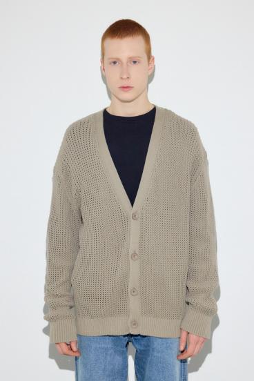 ニットメッシュカーディガン 詳細画像