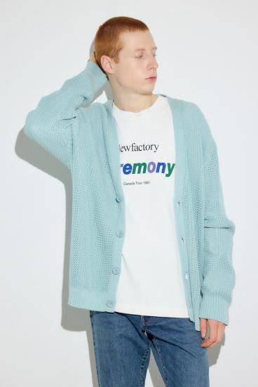 ニットメッシュカーディガン 詳細画像