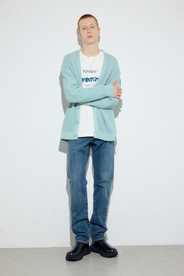 ニットメッシュカーディガン 詳細画像