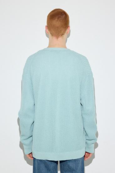 ニットメッシュカーディガン 詳細画像