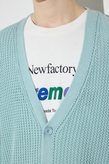 ニットメッシュカーディガン 詳細画像