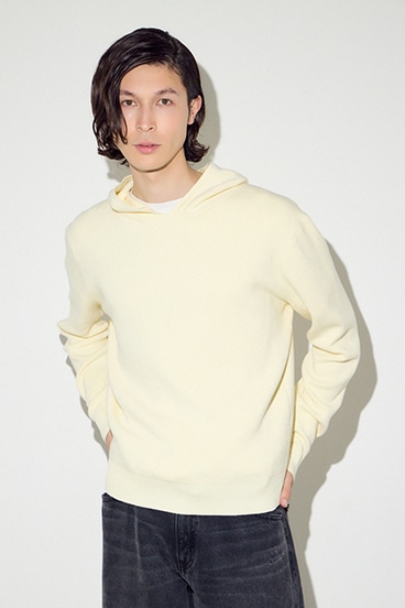 ハイゲージニットフーディー 詳細画像