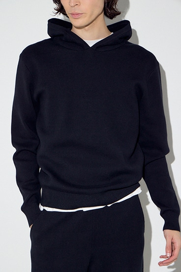 ハイゲージニットフーディー 詳細画像