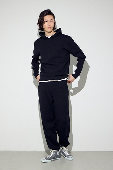 ハイゲージニットフーディー 詳細画像