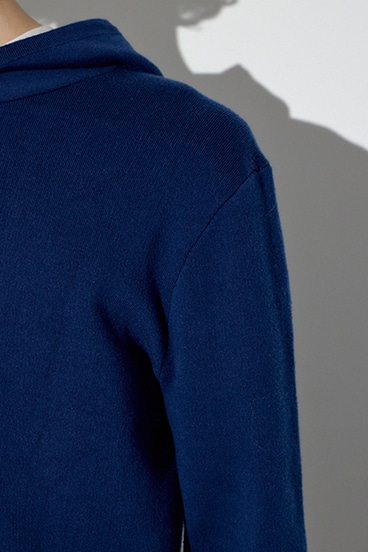 ハイゲージニットフーディー 詳細画像