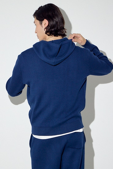 ハイゲージニットフーディー