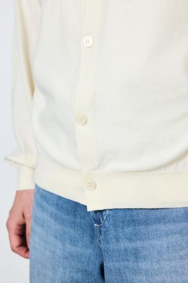 衿付きサファリニットカーディガン 詳細画像